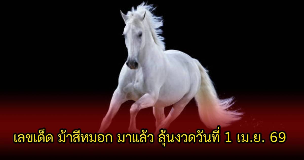 เลขเด็ด ม้าสีหมอก มาแล้ว ลุ้นงวดวันที่ 1 เม.ย. 69