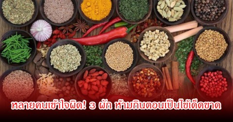 หลายคนเข้าใจผิด! 3 ผัก ห้ามกินตอนเป็นไข้เด็ดขาด ยิ่งกินยิ่งพุ่งสูง