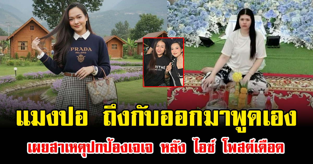 ไม่จบง่าย แมงปอ ถึงกับออกมาพูดเอง เผยสาเหตุปกป้องเจเจ หลัง ไอซ์ โพสต์เดือด