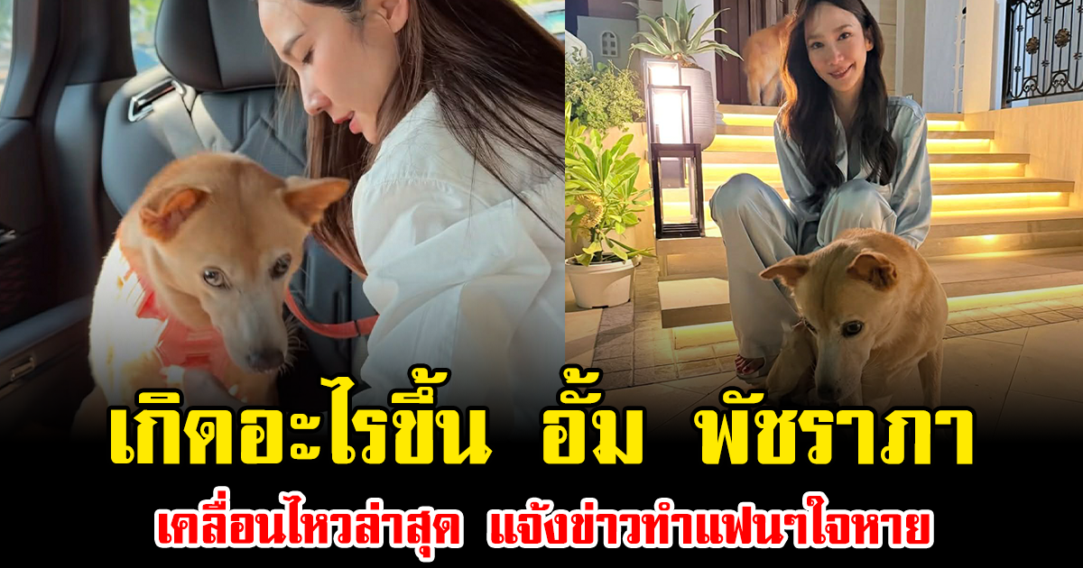 เกิดอะไรขึ้น อั้ม พัชราภา เคลื่อนไหวล่าสุด แจ้งข่าวทำแฟนๆใจหาย
