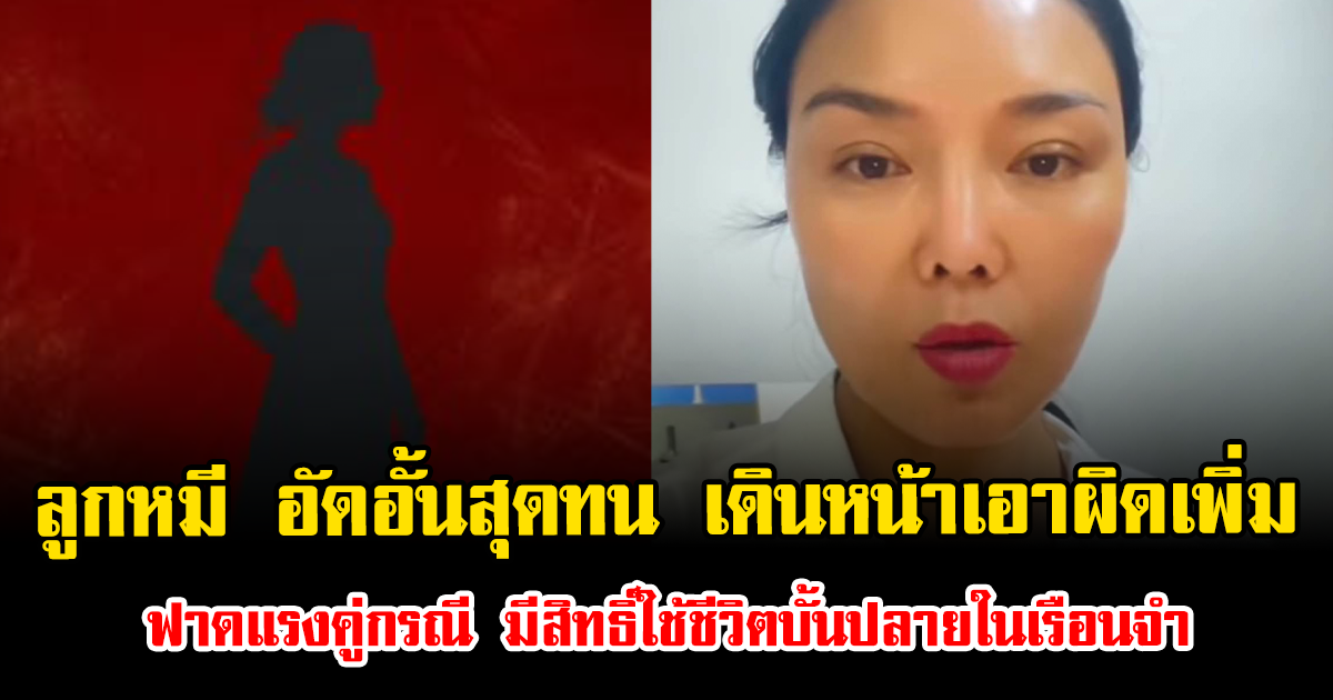 ลูกหมี อัดอั้นสุดทน เดินหน้าเอาผิดเพิ่ม ฟาดแรงคู่กรณี มีสิทธิ์ใช้ชีวิตบั้นปลายในเรือนจำ