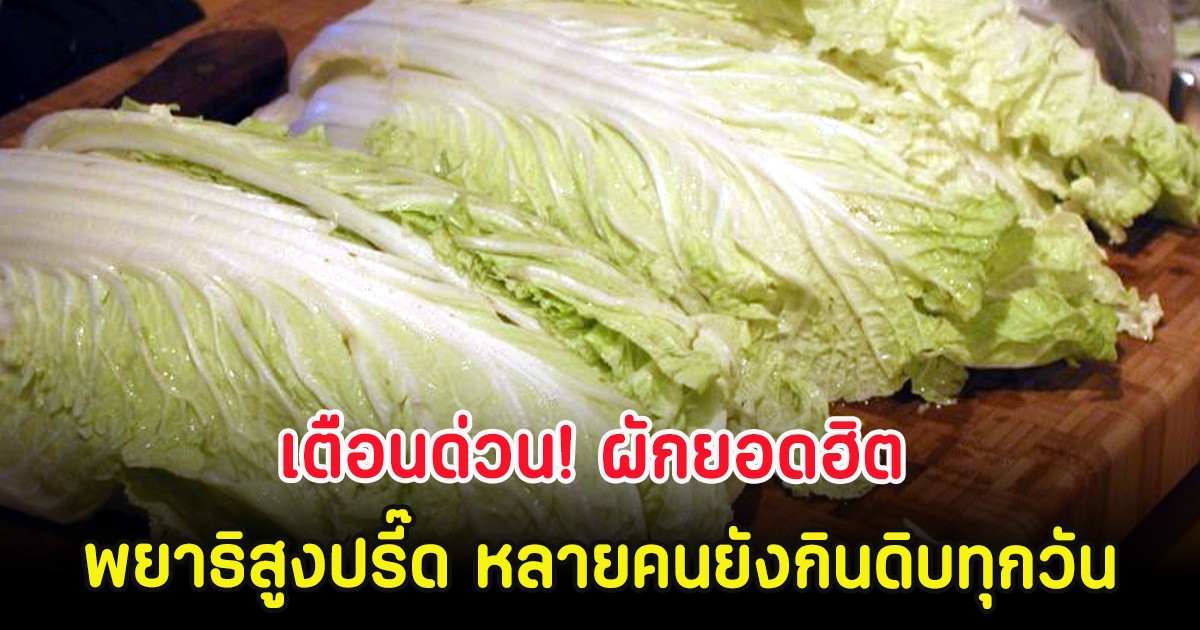 เตือนด่วน! ผักยอดฮิต พยาธิสูงปรี๊ด หลายคนยังกินดิบทุกวัน