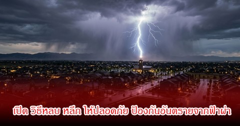 เปิด วิธีหลบ หลีก ให้ปลอดภัย ป้องกันอันตรายจากฟ้าผ่า
