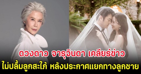 ดวงดาว จารุจินดา เคลียร์ข่าวไม่ปลื้มลูกสะใภ้ หลังประกาศแยกทาง ตั้ม วิชญะ