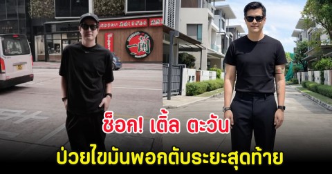 ช็อก! เติ้ล ตะวัน ป่วยไขมันพอกตับระยะสุดท้าย