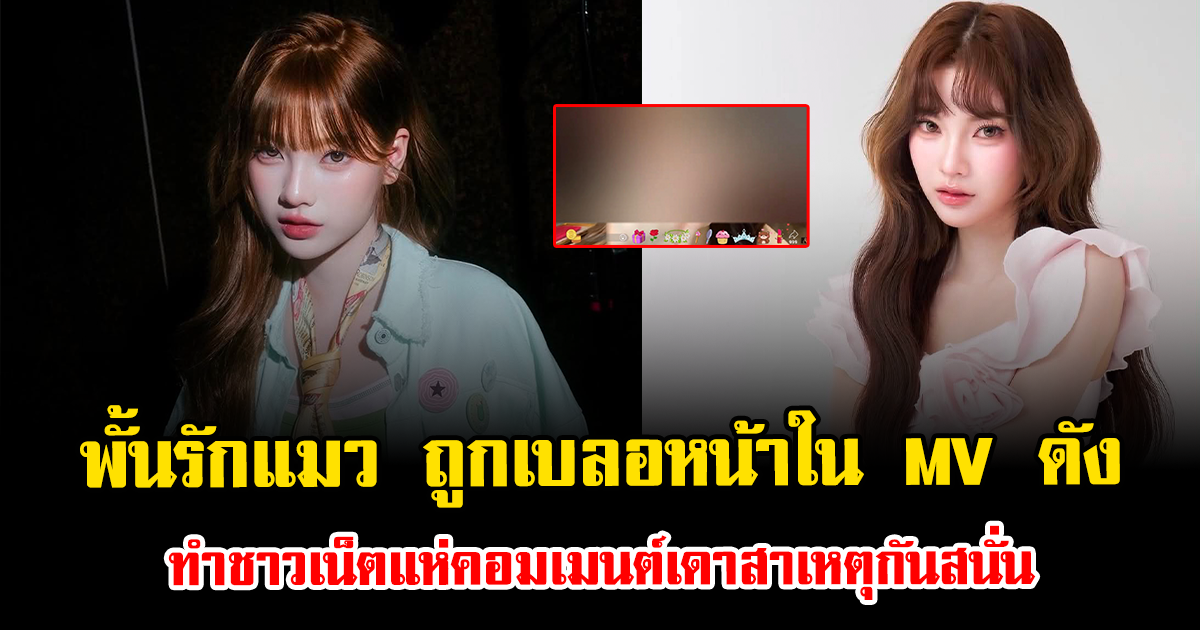 เกิดอะไรขึ้น พั้นรักแมว ถูกเบลอหน้าใน MV ดัง ทำชาวเน็ตแห่คอมเมนต์เดาสาเหตุกันสนั่น