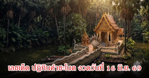 เลขเด็ด ปฏิทินคำชะโนด งวดวันที่ 16 มิถุนายน 69