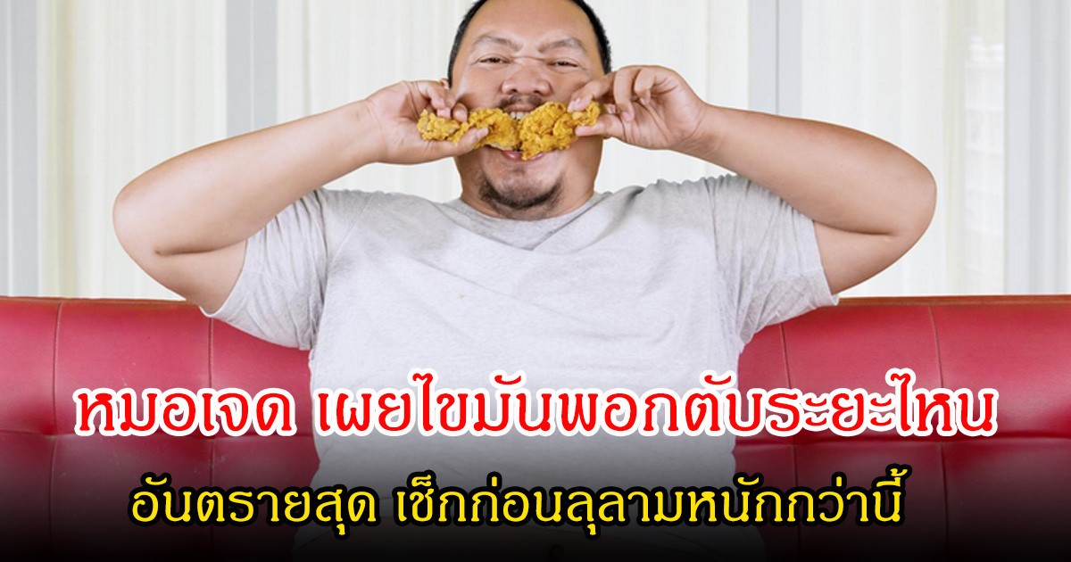 หมอเจด เผยไขมันพอกตับระยะไหน อันตรายสุด เช็กก่อนลุกลามหนักกว่านี้