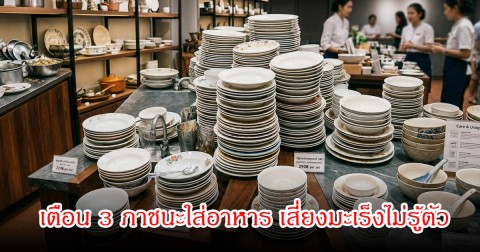 เตือน 3 ภาชนะใส่อาหาร ที่หลายคนฮิต เสี่ยงมะเร็งไม่รู้ตัว หากเจอความร้อน-กรด