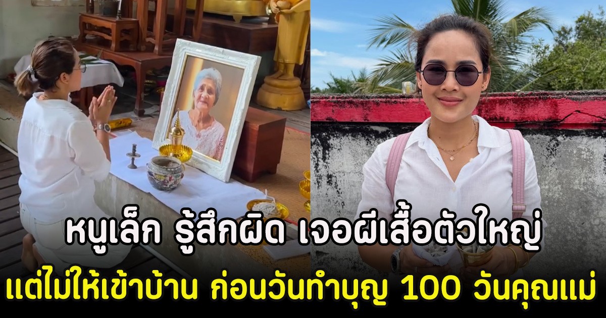 ขนลุก! หนูเล็ก รู้สึกผิด เจอผีเสื้อตัวใหญ่ แต่ไม่ให้เข้าบ้าน ก่อนวันทำบุญ 100 วันคุณแม่