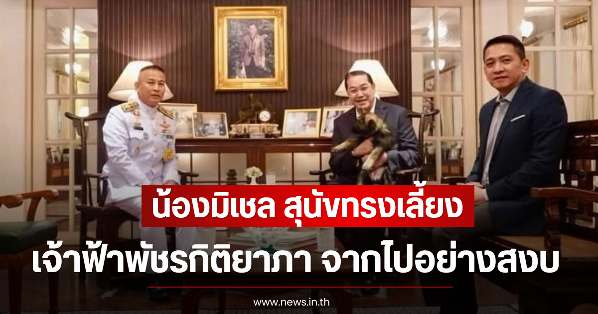 น้องมิเชล สุนัขทรงเลี้ยง เจ้าฟ้าพัชรกิติยาภา จากไปอย่างสงบ