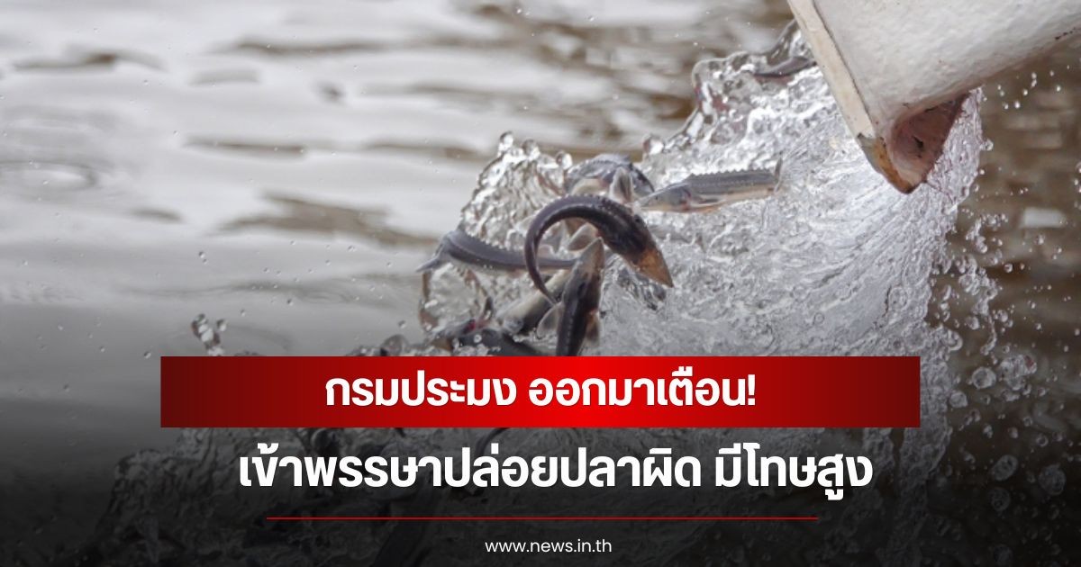 กรมประมง ออกมาเตือน เข้าพรรษาปล่อยปลาผิด มีโทษสูง