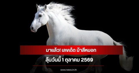 มาแล้ว! เลขเด็ด ม้าสีหมอก  ลุ้นวันที่ 1 ตุลาคม 2569